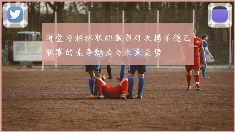 海登与柏林联的激烈对决揭示德乙联赛的竞争魅力与未来走势